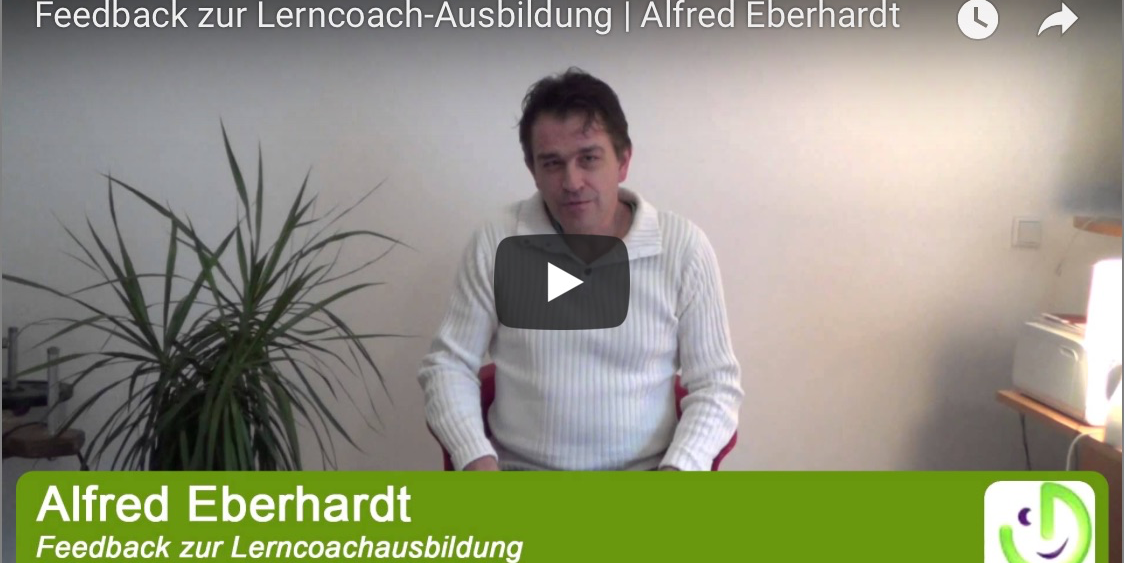 Lerncoach Ausbildung Regensburg, Feedback Alfred Eberhard