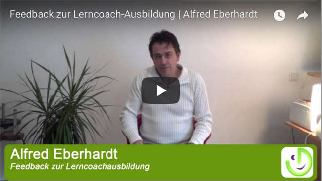Lerncoach Ausbildung Regensburg, Feedback Alfred Eberhard