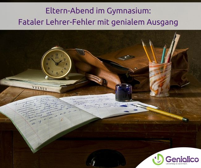 Lehrer, Eltern-Abend, Fehler